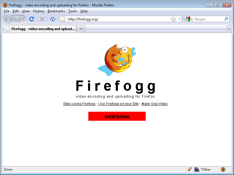 Firefogg home page